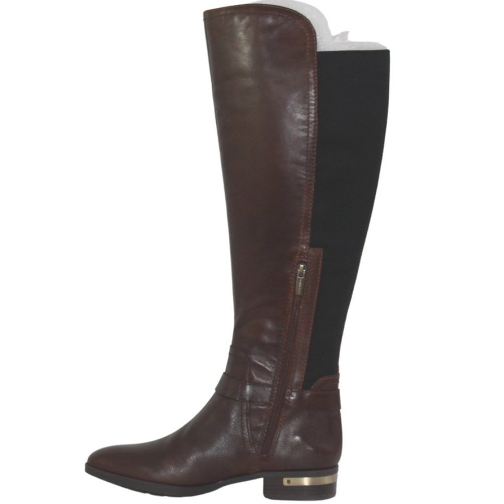 Vince Camuto Leather Medium Calf Tall Shaft Boots - Picture 10 of 11